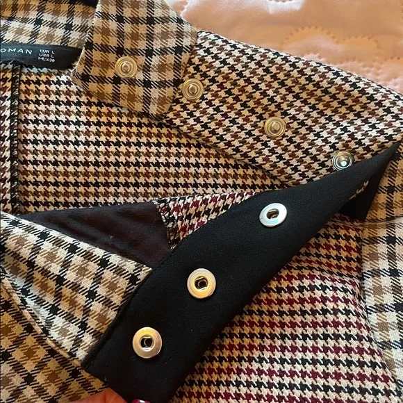 Zara Woman Plaid Mini Dress - Picture 7 of 12